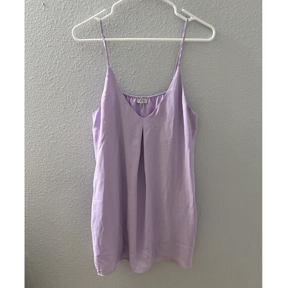 Tobi Light Purple Spaghetti Strap Sleeveless Tunic Blouse Size Large - Picture 3 of 9